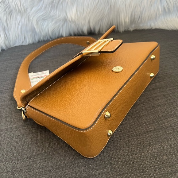 NWT DIVINA FIRENZE LEATHER CROSSBODY FLAP BAG - Picture 11 of 14